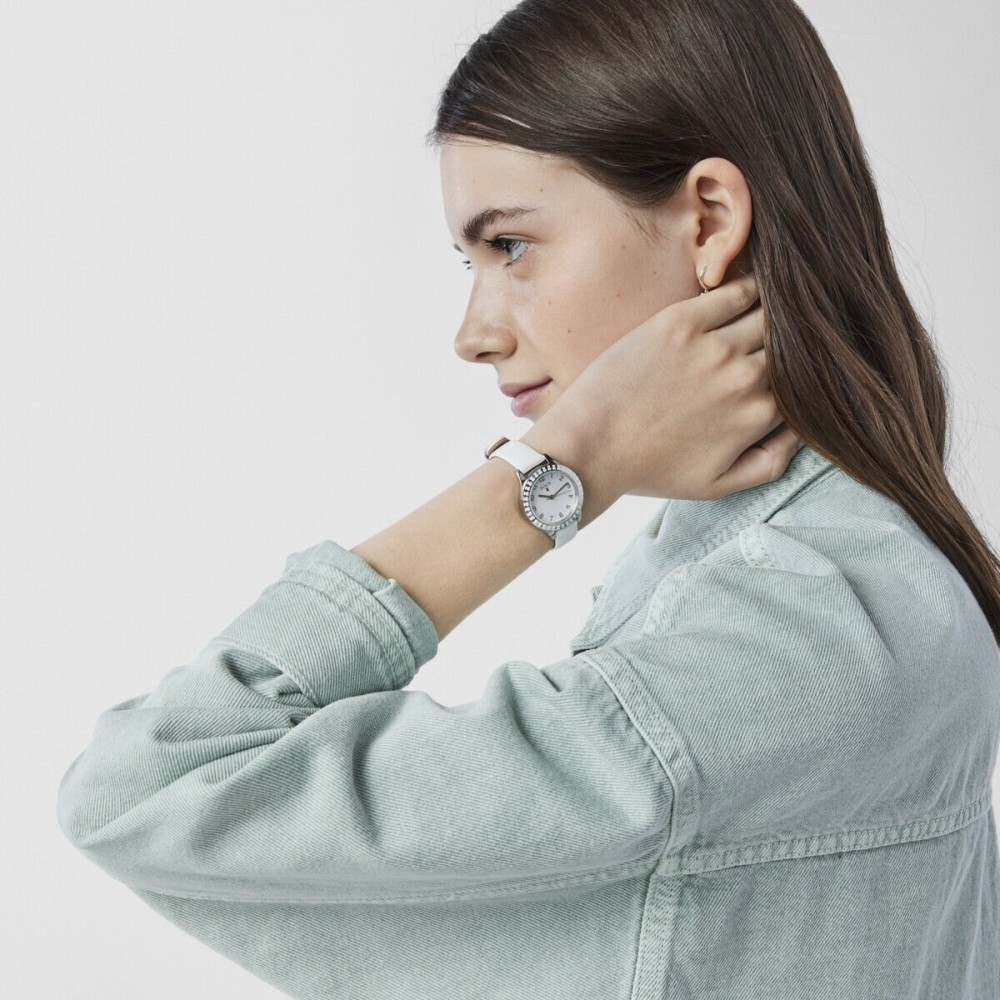 Relógio Tous Straight Kids em aço e bisel de ursos 000351415