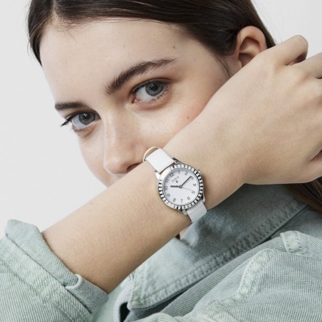 Relógio Tous Straight Kids em aço e bisel de ursos 000351415