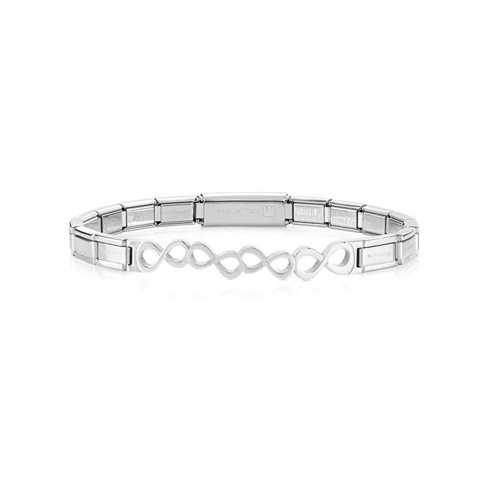 NN F, Trendsetter Pulseira em Aço com Infinitos