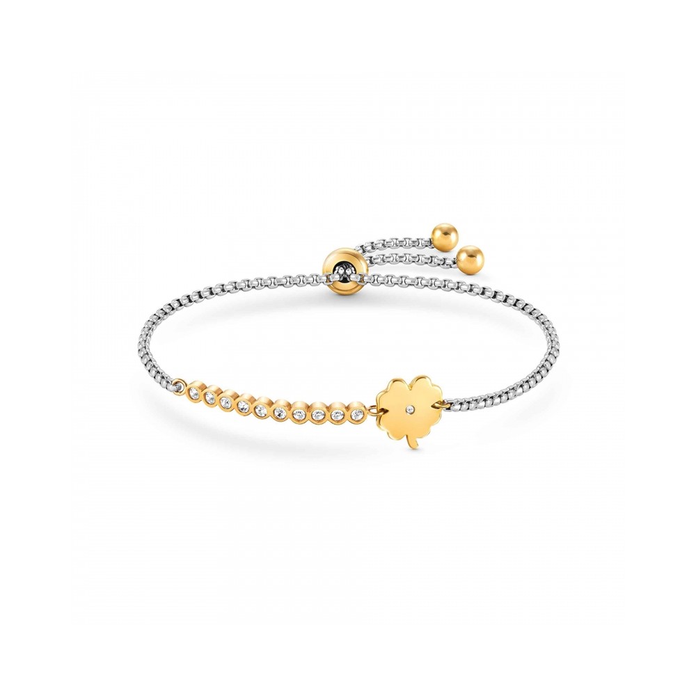 MILLELUCI PULSEIRA, AÇO, TREVO, DOURADO 028013/006