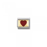 NOMINATION CHARM LINK CLASSIC CORAÇÃO VERMELHO