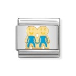 NOMINATION CLASSIC GOLD BROTHERS CHARM 030209/47