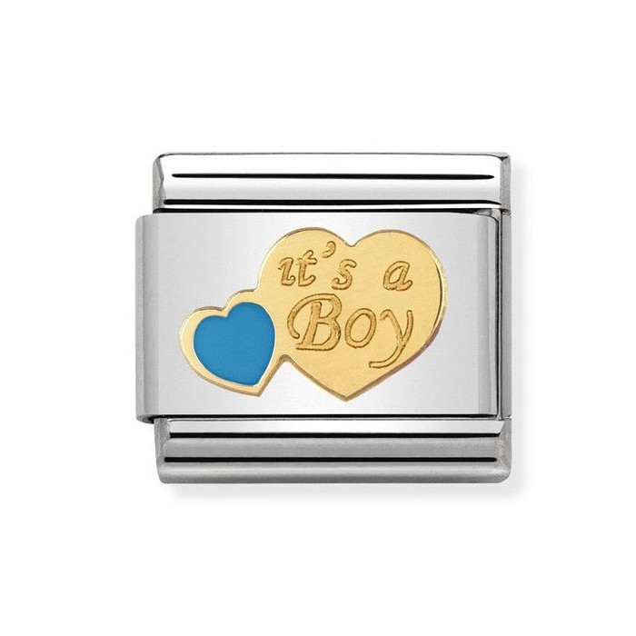 NOMINATION CLASSIC GOLD ITS A BOY CHARM 030242/40