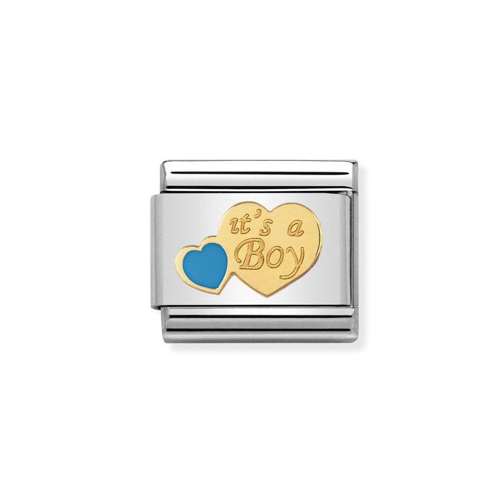 NOMINATION CLASSIC GOLD ITS A BOY CHARM 030242/40