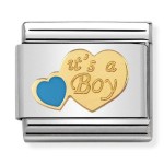 NOMINATION CLASSIC GOLD ITS A BOY CHARM 030242/40