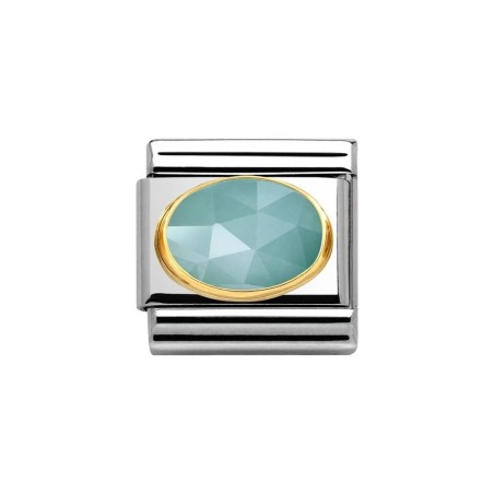 NOMINATION CHARM LINK CLASSIC JADE AZUL CLARO