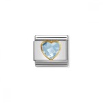 NOMINATION CHARM LINK CORAÇÃO AZUL