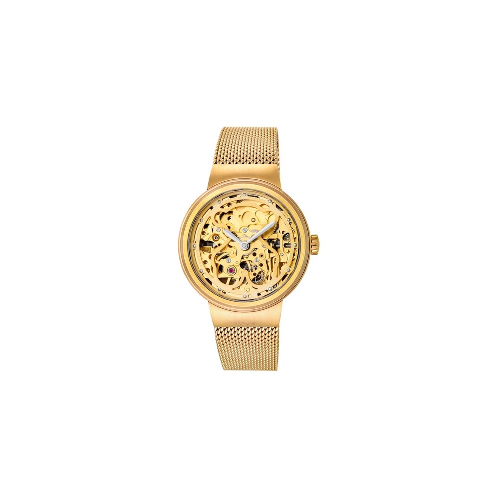Relógio Tous Rond Automático dourado mesh 100350665