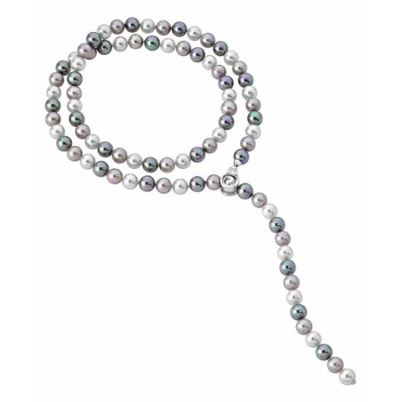 COLAR, MAJORICA, CLIP CLASP, PRATA 925, 4,38GR