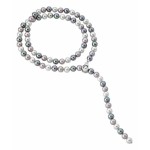 COLAR, MAJORICA, CLIP CLASP, PRATA 925, 4,38GR