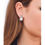 BRINCOS, MAJORICA, VENUS, 12MM, PRATA 925, 4,49GR