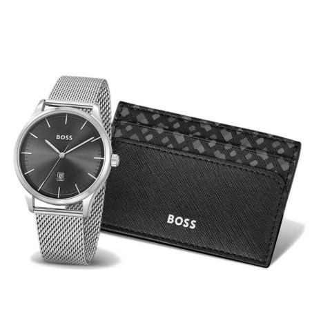 Set Hugo Boss Relogio Reason e Porta-Cartões 1570159