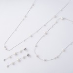 COLAR MAJORICA  DANGLE PRATEADO 90CM COMP 17290.01.2.N90.531