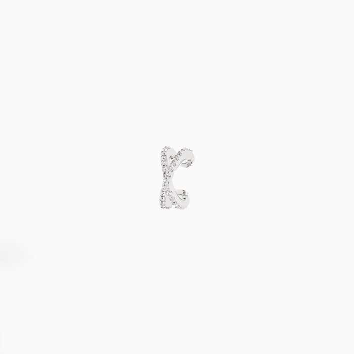 Brinco Unike Ear Cuff Matchy Shiny X Silver UK.BR.1204.0129