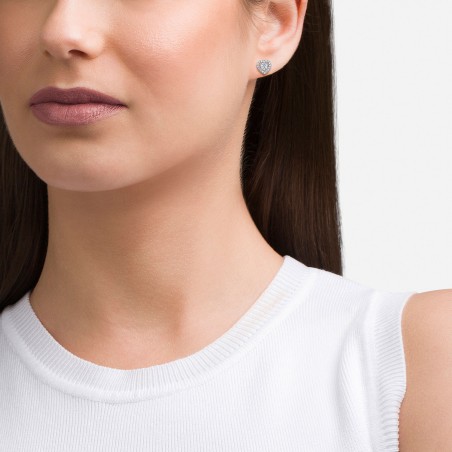 BRINCOS UNIKE SOLITAIRE HEART SILVER UK.BR.1204.0205