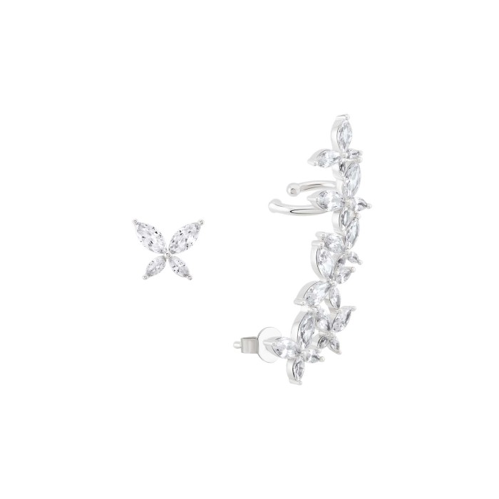 Brincos Unike Party Butterfly Silver UK.BR.1205.0047