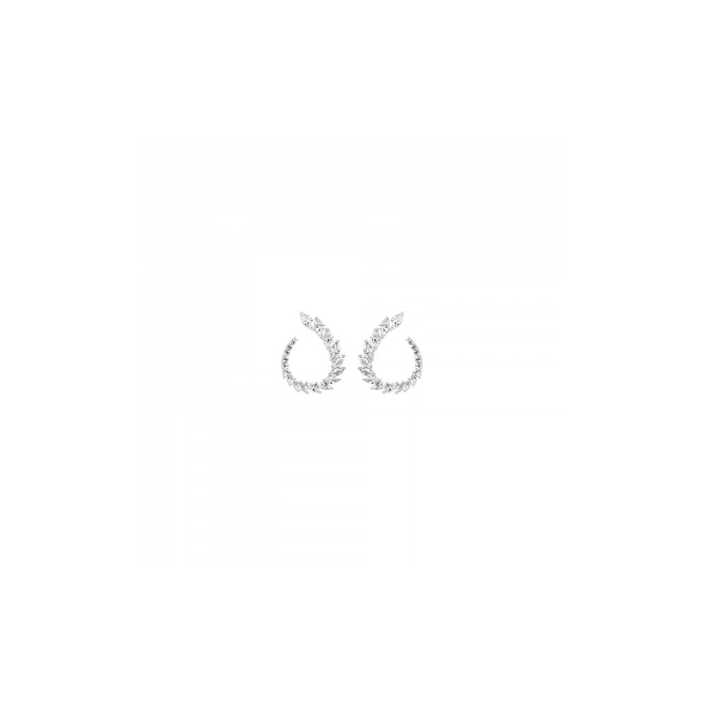 BRINCOS UNIKE LEAF CIRCLE