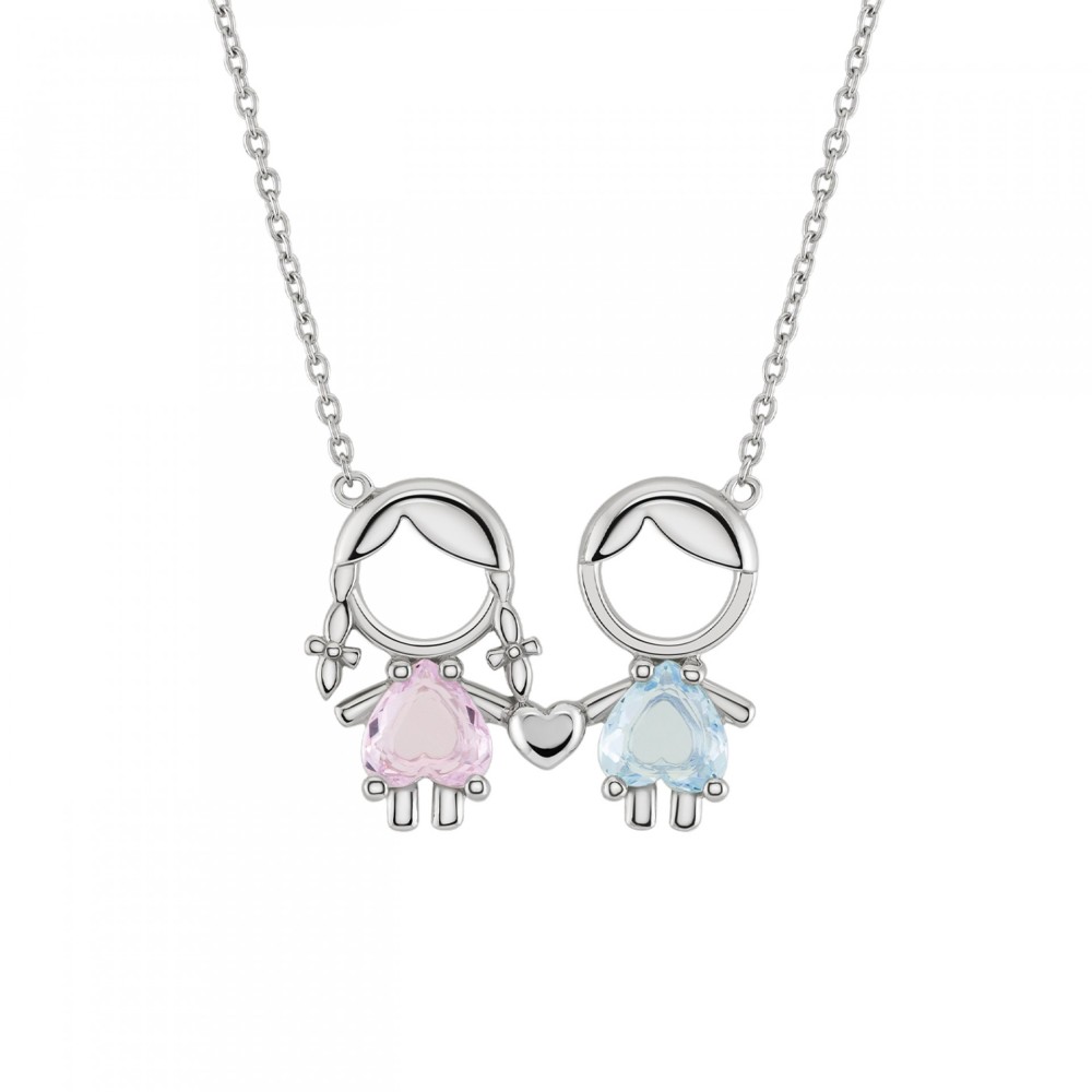 COLAR UNIKE GIRL PINK & BOY BLUE UK.CL.1110.0019