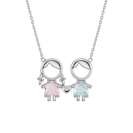 COLAR UNIKE GIRL PINK & BOY BLUE UK.CL.1110.0019