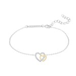 Pulseira Unike Classy Two Hearts Gold UK.PU.1204.0055