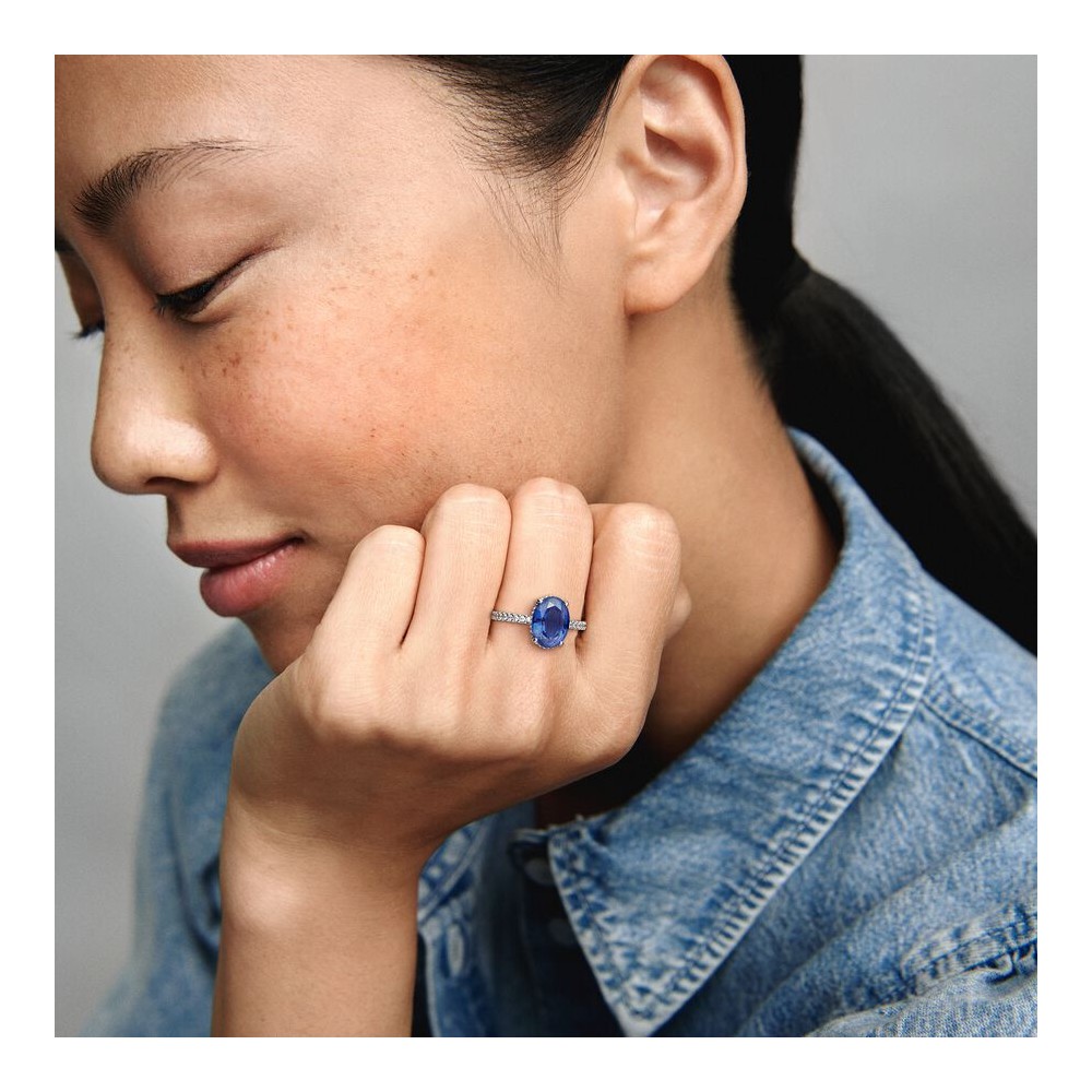 Pandora Anel Sparkling Statement Halo Ring 190056C01