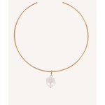 Colar Bronze Com Pérola banho ouro 18Kt X97028