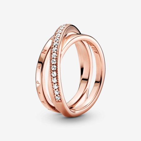 Pandora Anel Triplo Cruzado Pavé 189057C01