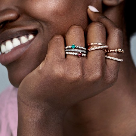 Pandora Anel Triplo Cruzado Pavé 189057C01