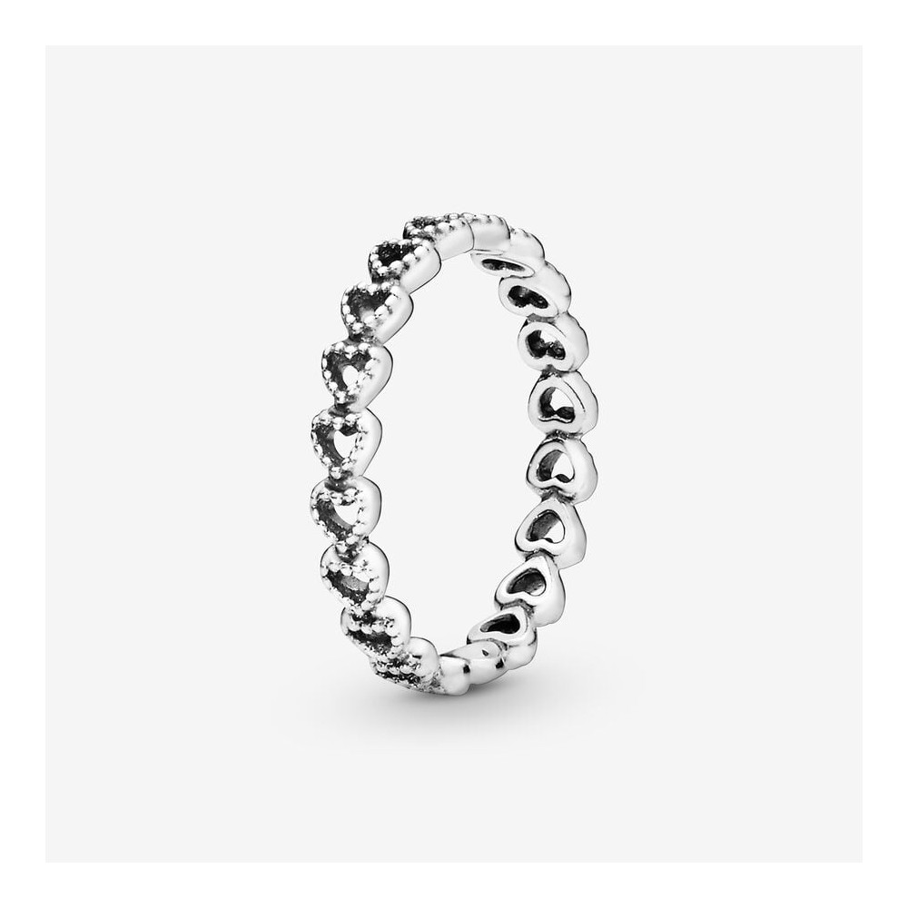 Pandora Anel Arco de Corações 190980