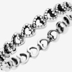 Pandora Anel Arco de Corações 190980