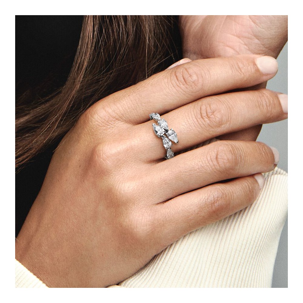 Pandora Anel Aro Sobreposto Brilhante 193004C01