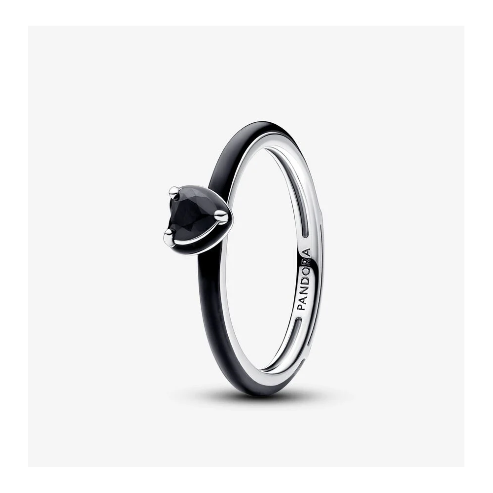 Anel Pandora ME Black Chakra Heart 193088C01
