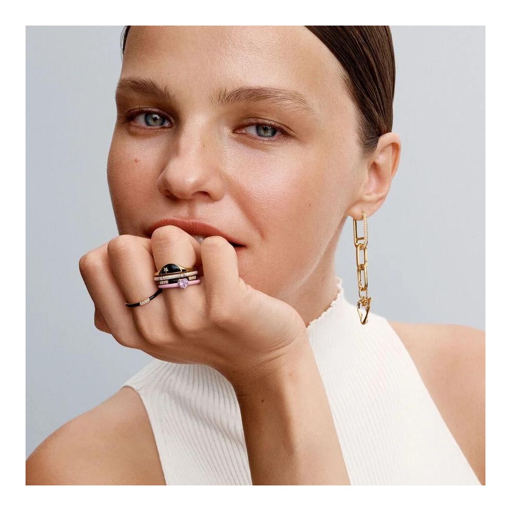 Anel Pandora ME Pink Chakra Heart 193088C02