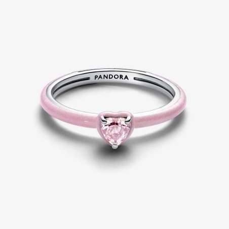 Anel Pandora ME Pink Chakra Heart 193088C02
