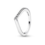 Anel  Pandora Timeless half Sparkling prata 192394c01
