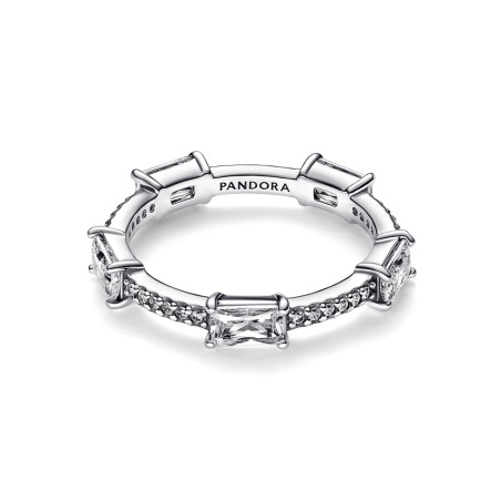 Anel Pandora Rectangular Bars Sparkling Pavé 192397C01