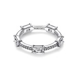 Anel Pandora Rectangular Bars Sparkling Pavé 192397C01