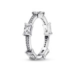 Anel Pandora Rectangular Bars Sparkling Pavé 192397C01