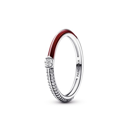 Anel Pandora ME Pavé & Red 192528C01