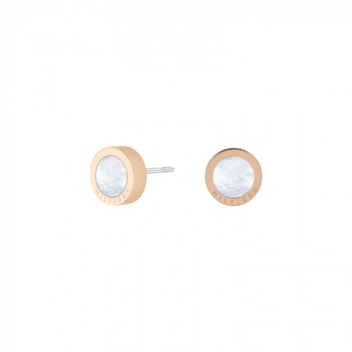 THJ ICONIC CIRCLE BRINCOS DOURADO ROSA