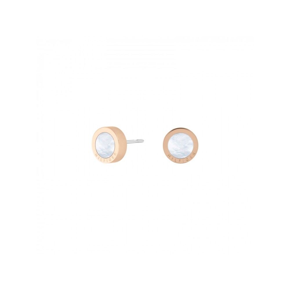 THJ ICONIC CIRCLE BRINCOS DOURADO ROSA