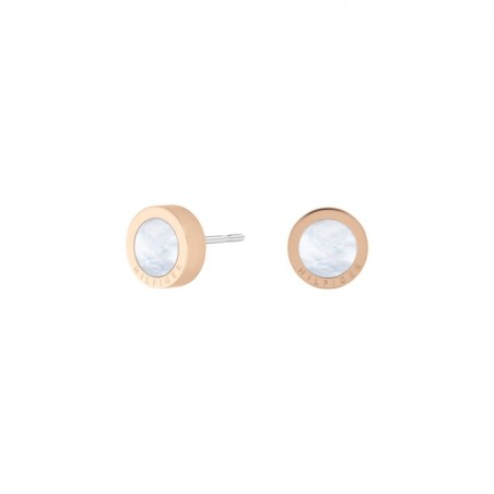 THJ ICONIC CIRCLE BRINCOS DOURADO ROSA