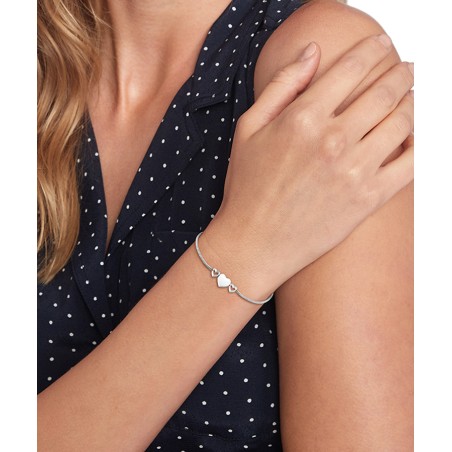 THJ HANGING HEART PULSEIRA PRATEADA