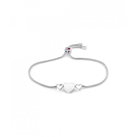 THJ HANGING HEART PULSEIRA PRATEADA