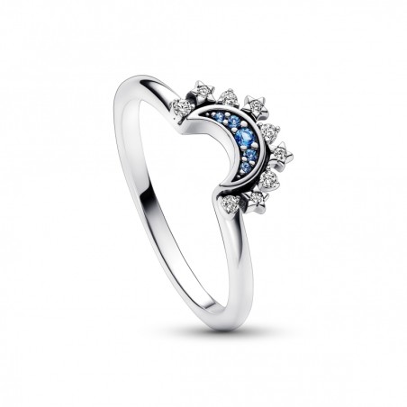Pandora Anel Celestial Blue Sparkling Moon 192675C01