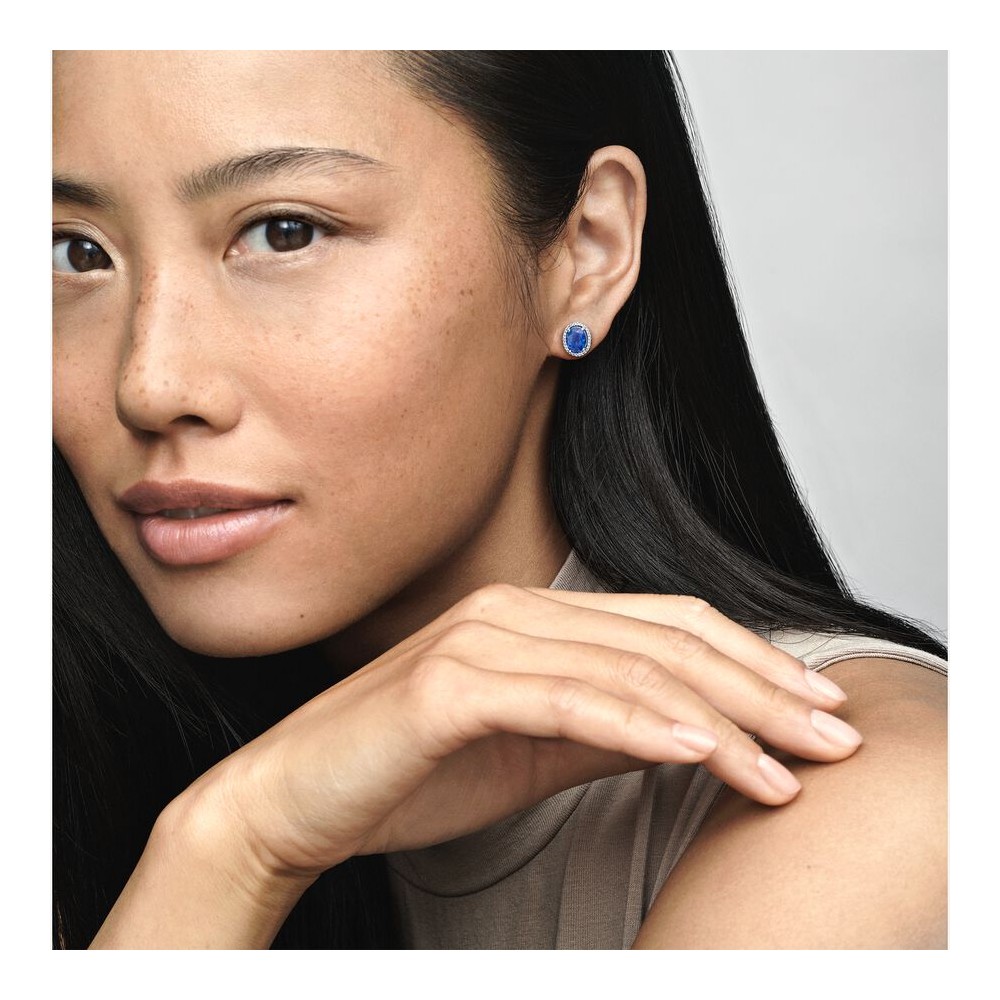 Pandora Brincos Sparkling Statement Halo 290040C01