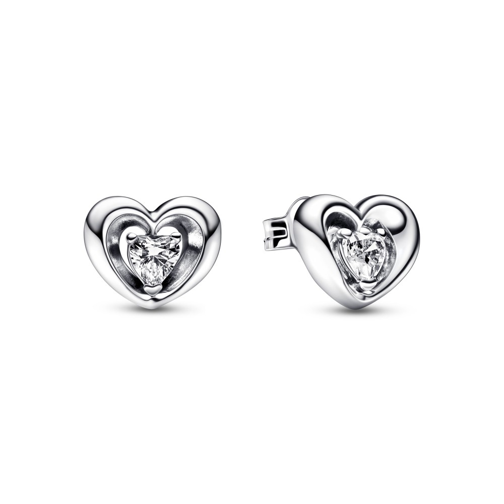 Brincos Radiant Heart & Floating Stone 292500C01