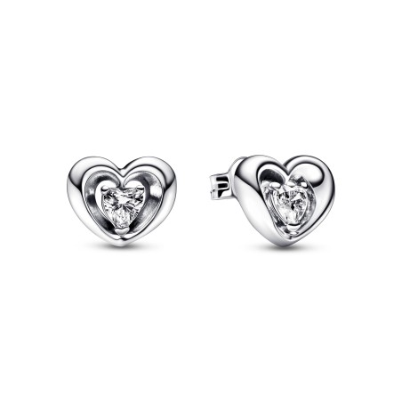 Brincos Radiant Heart & Floating Stone 292500C01