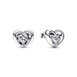 Brincos Radiant Heart & Floating Stone 292500C01