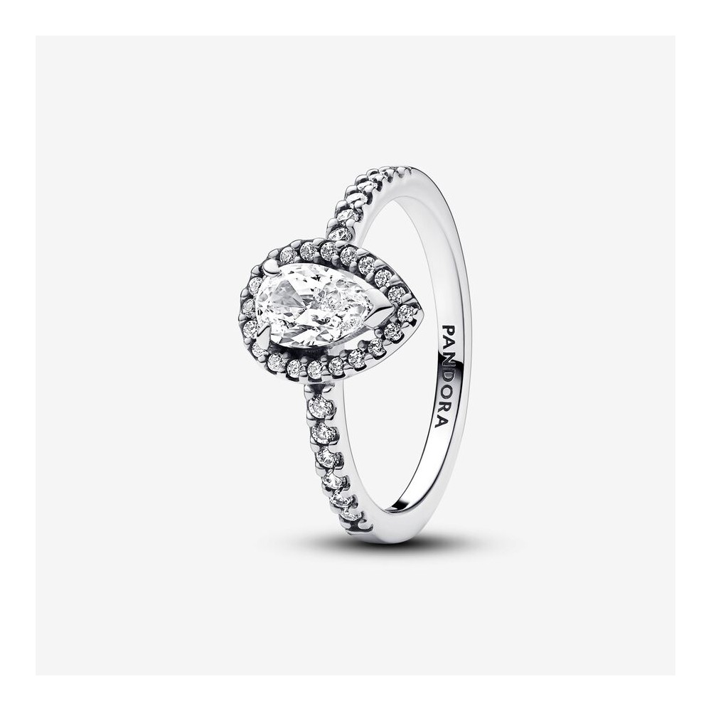 Pandora Anel Auréola Pera Brilhante 192835C01
